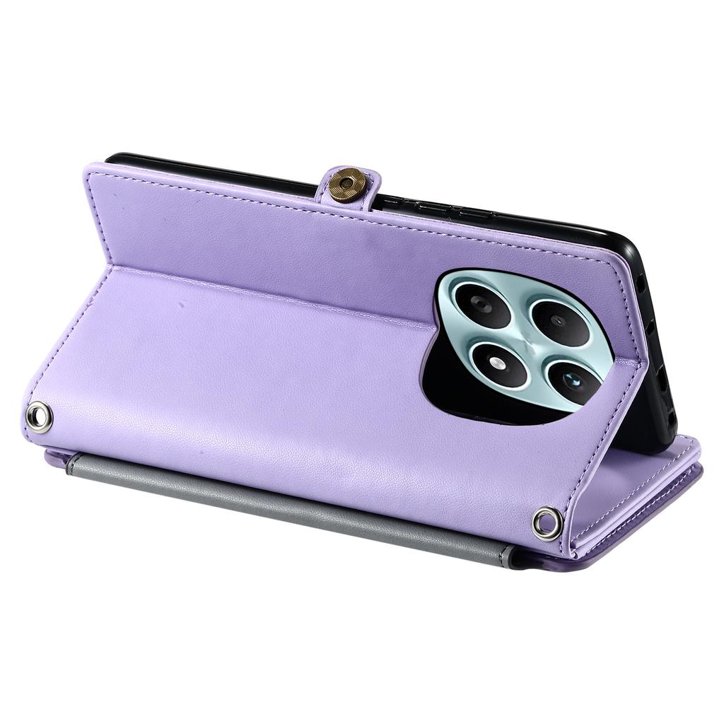 Für Xiaomi Redmi Note 15 4G (Global) Hülle TPU + PU-Leder Geldbörse Handyhülle mit Handgelenkschlaufe