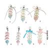 Vintage Bowknot and Heart Keychain Trendy Key Holder Stylish Bag Charm Ornament for Fashion Enthusiasts and Gift Seekers