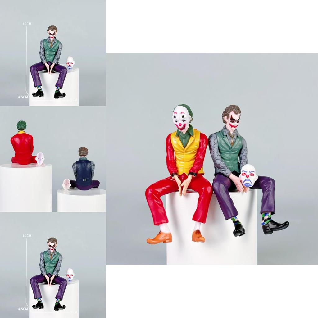 Joker Car Ornament Pvc Action Figure With Removable Mask For Vehicles