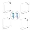 4Pcs Toothbrush Holders Head covers Protection Transparent Accessories