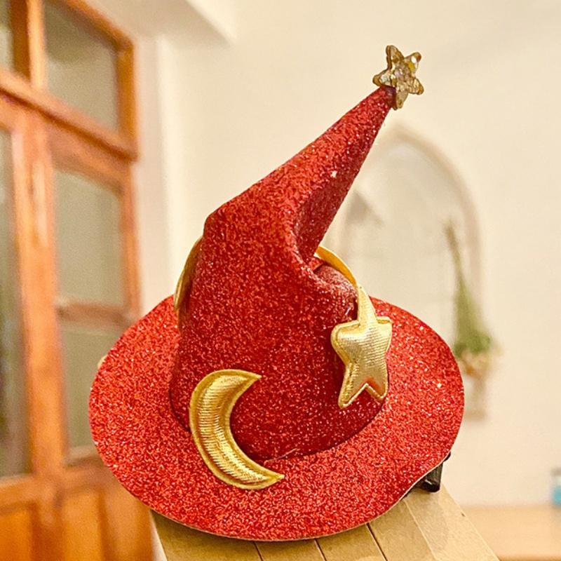 Заколки для волос в форме шляпы ведьмы на Хэллоуин Креативная шпилька для волос — фото 4