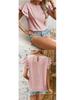2026 European & American Summer Women's Striped Ruffle Sleeve Top