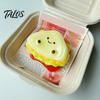 Layered Sandwich Stress Relief Toy, Slow Rising Cartoon Sandwich Squeeze Toy, Detachable Sandwich Fidget Toy for Kids Adults