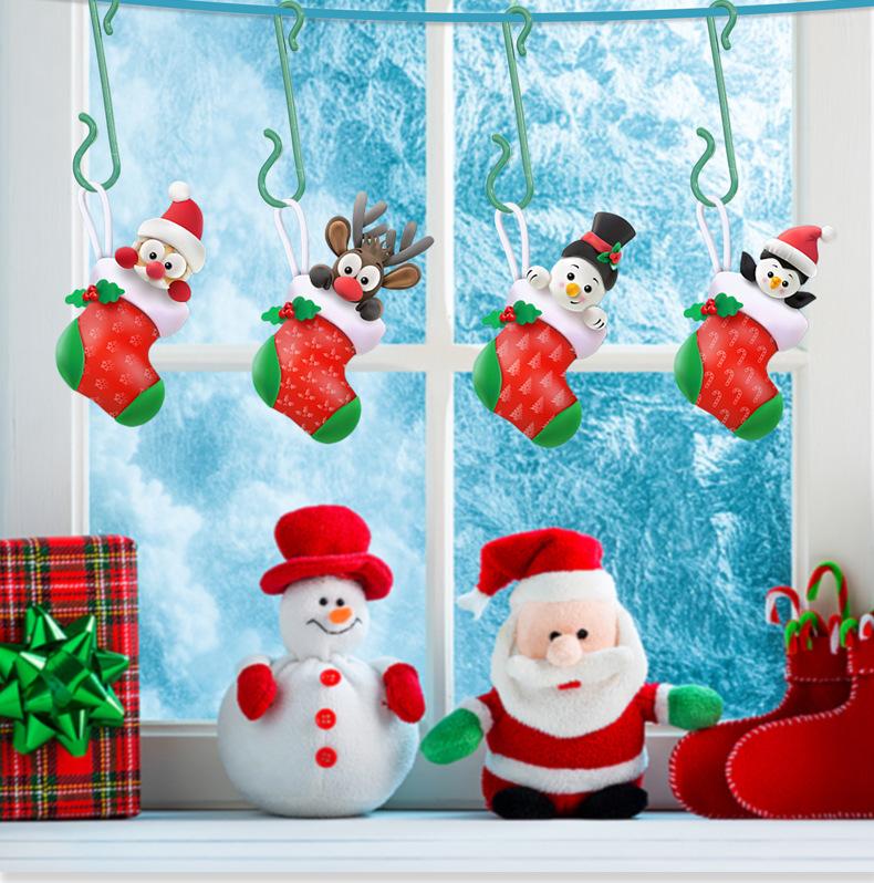 Christmas Small Hook Plastic Hook Buckle S-shaped Musical Note Hook Christmas Daily Necessities Pendant Tool