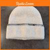 Hat Simple Knitted With Solid Color Design Suitable For Daily Cold Seasons