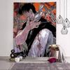 Jujutsu Kaisen Fushiguro Anime Bedruckter Großer Wandteppich Kunst Science-Fiction Zimmer Heimdekoration Dekoration Decke