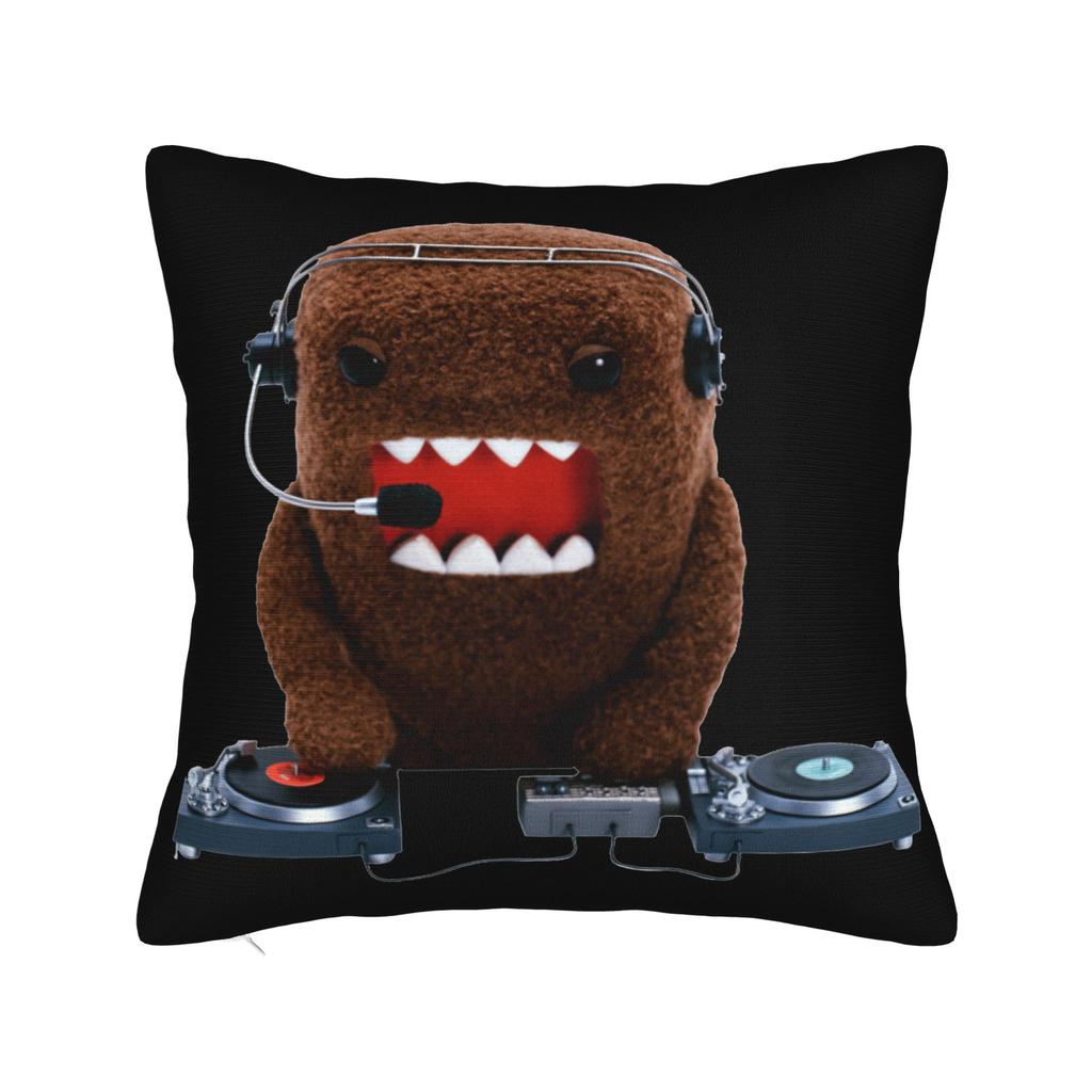 Domo Kun DJ Domo Pillowcase Polyester Cushion Cover Decorative  Pillow Case Cover Home Dropshipping 18'