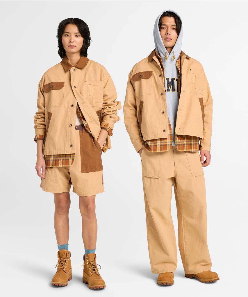 Timberland [Tokyo Design Collective] Cotton Chore Jacket - Light Wheat Boots / 0Yh3C-Eh3