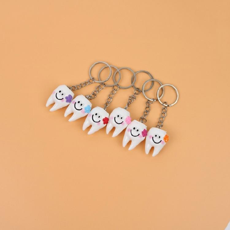 Lot de 10 porte-clés créatifs en forme de dent Couleurs vives et design joyeux en font un cadeau attentionné