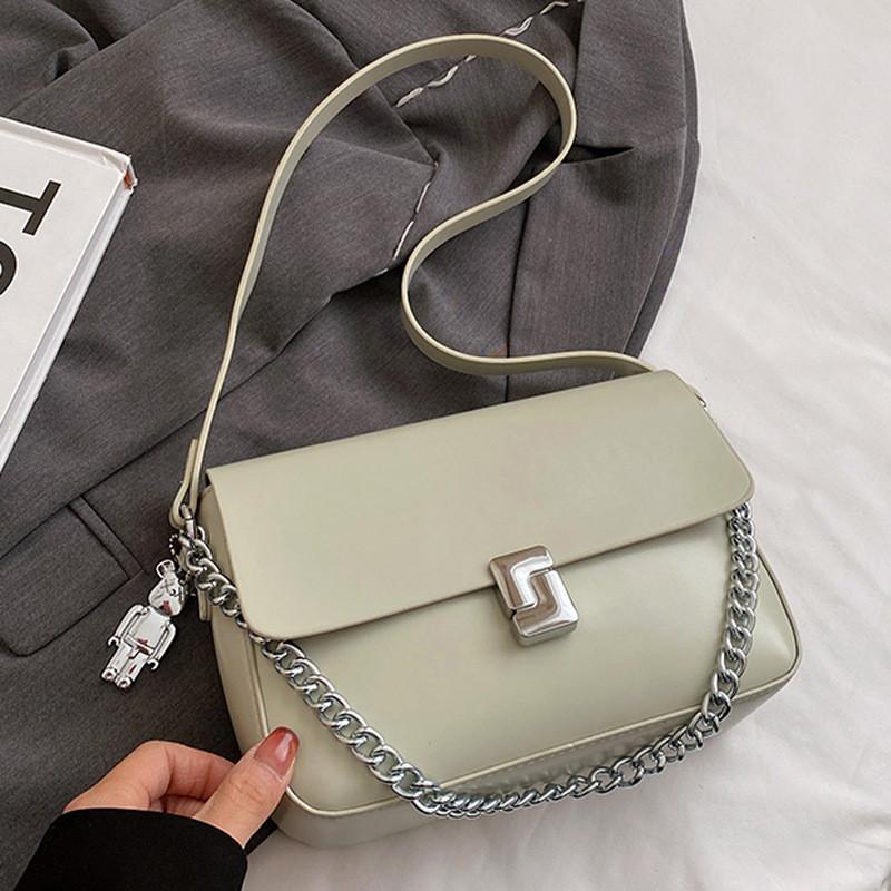 IELGY Женская розовая французская нишевая маленькая квадратная сумка — фото 6