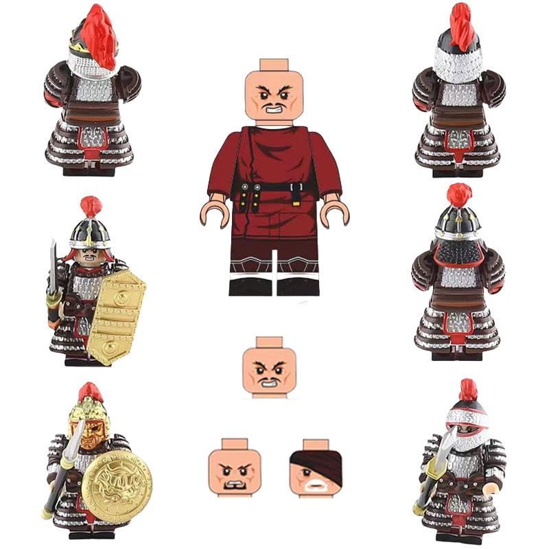 Jucărie Figurină Soldat Antică Cu Material Plastic ABS Set de Piese de Construcție DIY Non-electrică Mărime 4.5cm