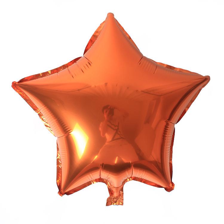 18-calowe Balony z Folii Aluminiowej w Kształcie Pięcioramiennej Gwiazdy - Dekoracja Weselna