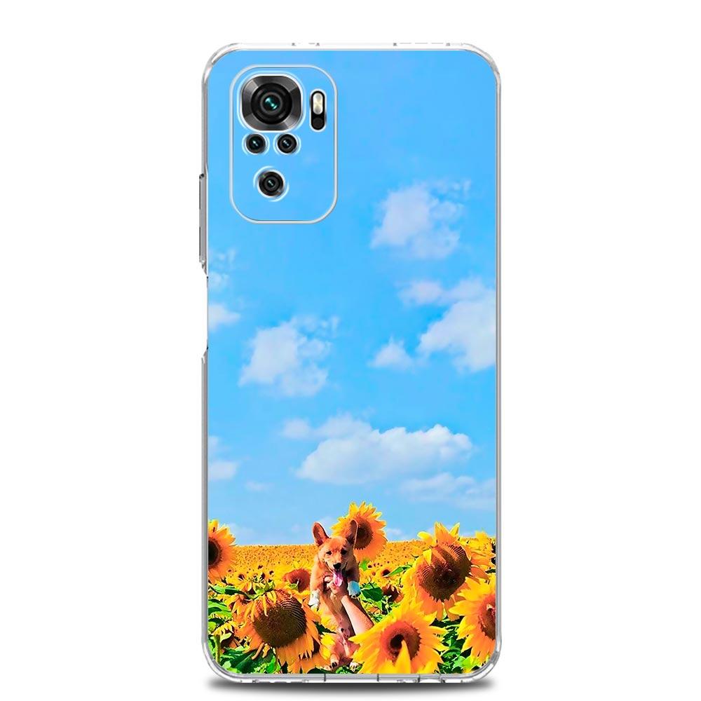Phone Case For Xiaomi Redmi Note 15 14 13 12 4G 10 11 Pro Plus 5G 14C 13C 12C 10C TPU Cover Pretty Sunflower Flower Summer