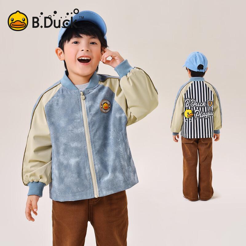 B.Duck Boys  Cartoon Baseball Jacket 110