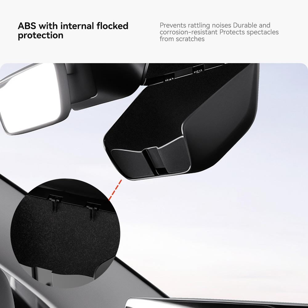 YZ for Tesla Model Y Juniper Car Glasses Box Original Design Sunglasses Case Visor Clip Card Storage New Model 2025 Accessories