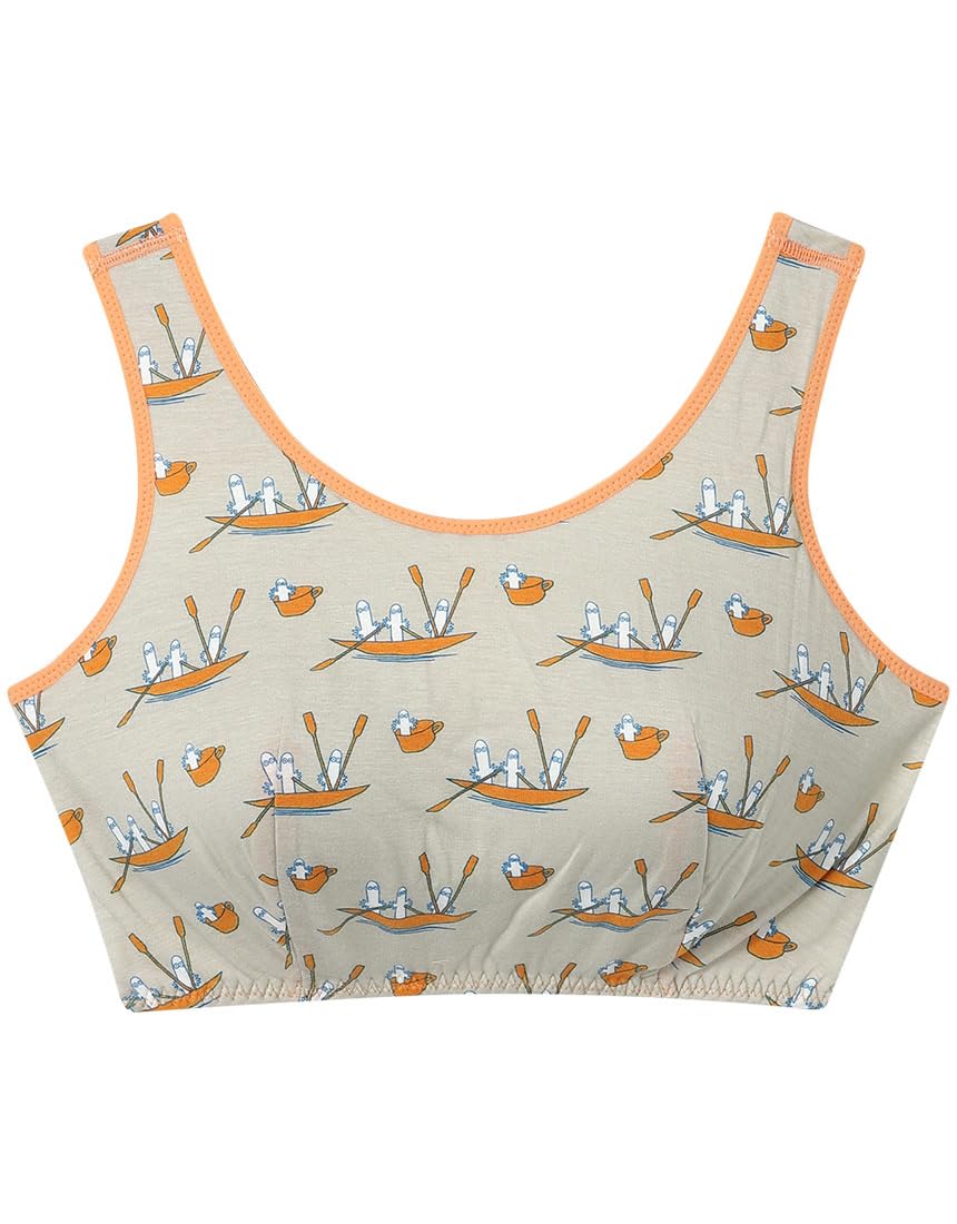 

Unnanacool Wireless Night Bra, Supports Bust While You Sleep, Fits up to 3L, Plus Sizes [Moomin Collaboration], Women s JB3951, BE