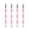 JUYA Quilling Tool Set of 4, Ultra Fine 0.8mm Pens with Acrylic Handles and Stainless Steel Heads, for DIY Paper Crafts (Pink - Set of 4, Extra Fine)