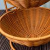 Double Layer Storage Basket, Multipurpose Food Serving Bowl, Fruit Holder Basket for Bathroom