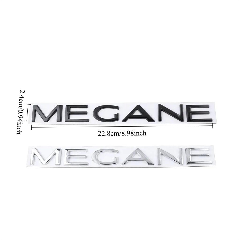 3D Auto ABS MEGANE Logo Emblem Plakette Aufkleber für Megane Stylingteile Dekoration Autozubehör Autoaufkleber