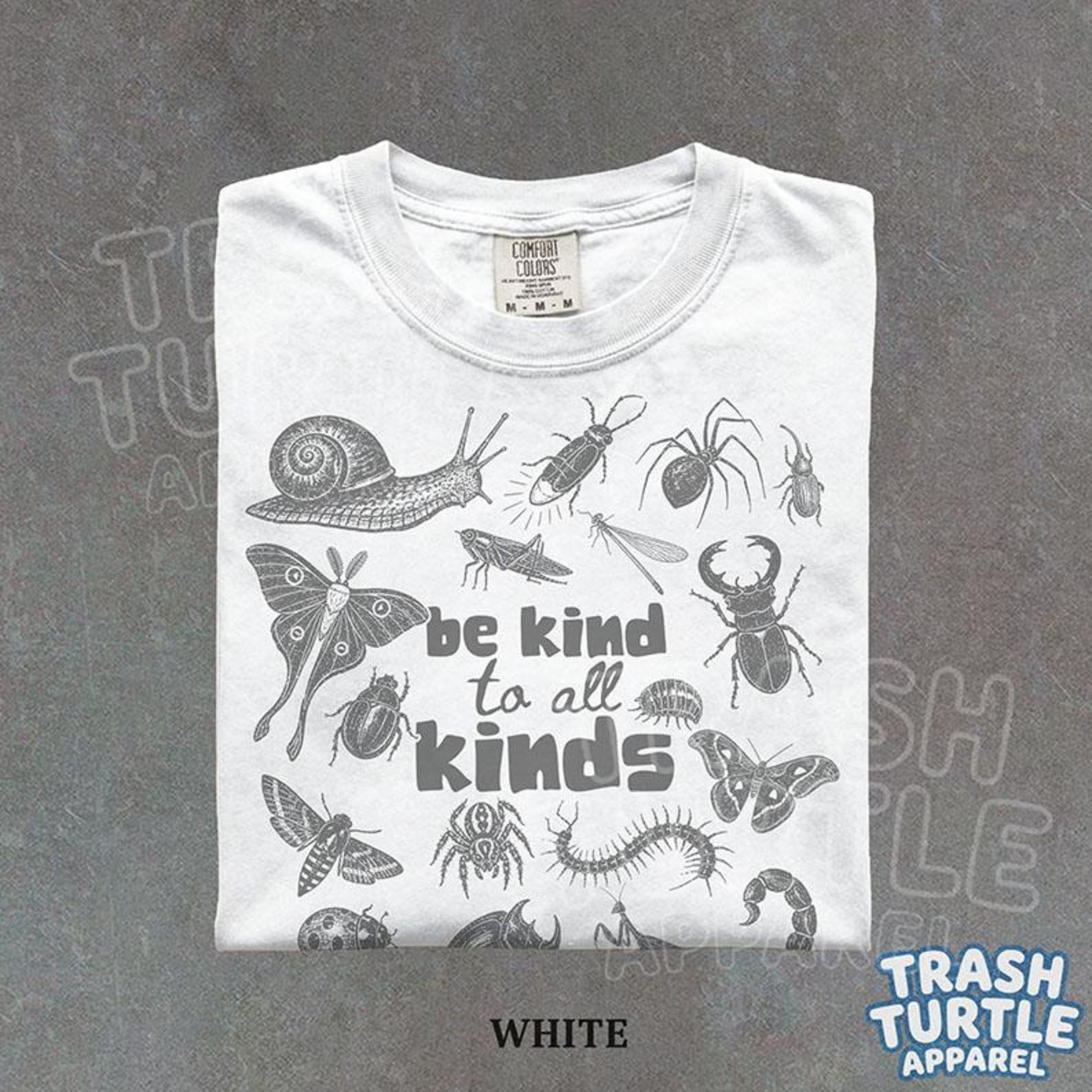 Be Kind To All Kinds Shirt Insect Bug Butterfly TShirt Kindness Nature T-shirt Wildlife Graphic Gift Tee S