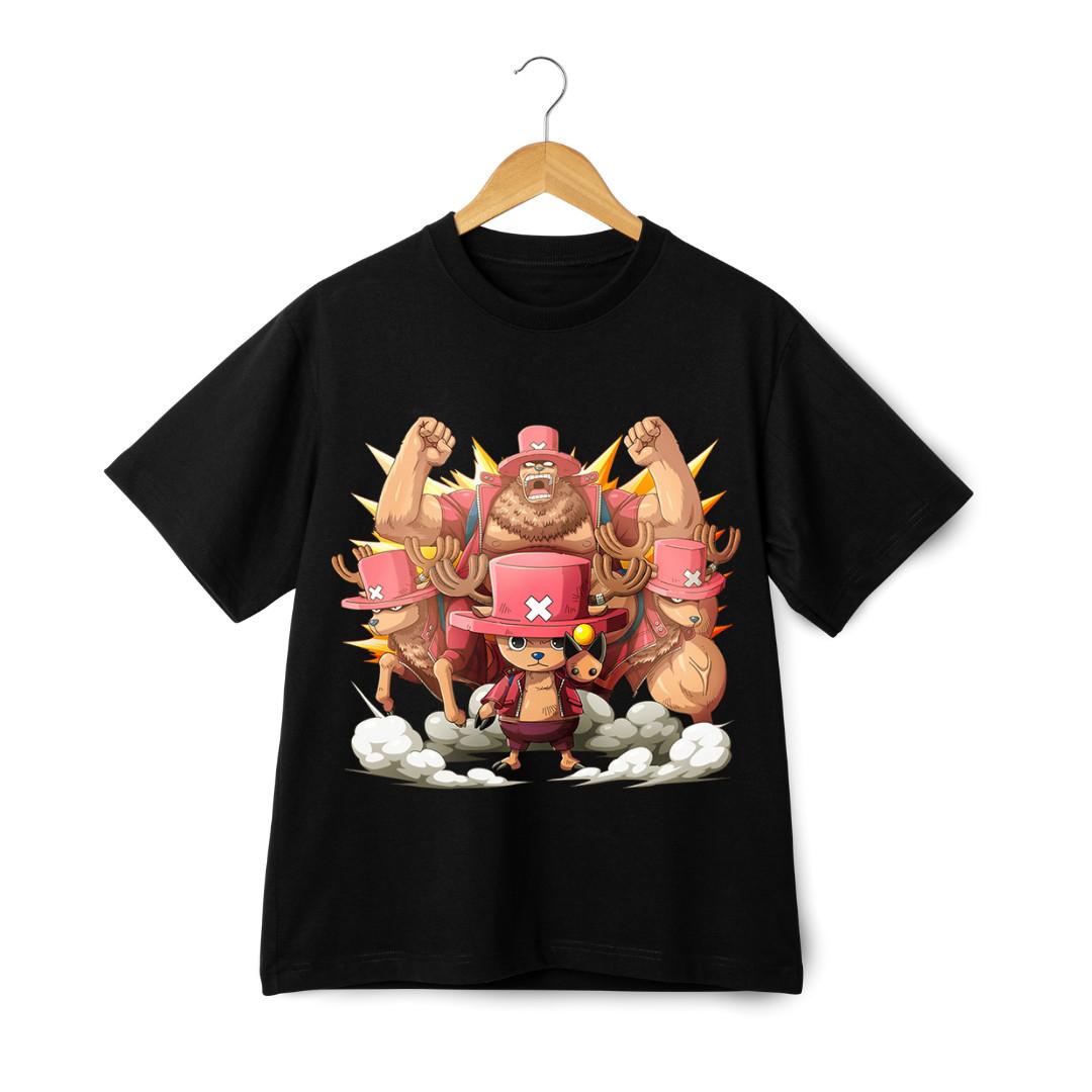 One Piece Chopper Transformation T-Shirt Mens Womens Tees Top – Joyful Anime Monster Point Unisex Tee S