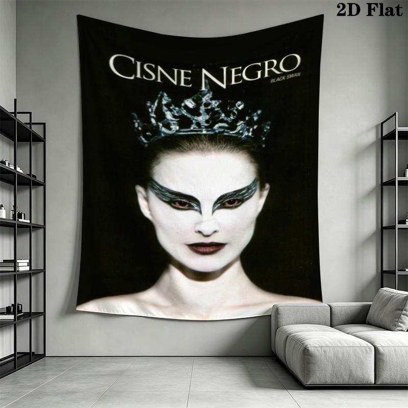 Black swan Wall Tapestry Aesthetic Wall Hanging Printed Fabric Blanket Decorative Tapestries for Bedroom Living Room Home Decor