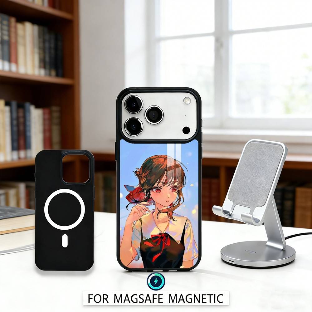 1PC The Enchanting Shinomiya K-Kaguya Phone Case Magnetic For iPhone17 16 15 14 13 12Pro Max For Magsafe Wireless Charging Cover
