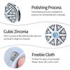 Charms Original Copper Plated Eye Demon Blue Zirconite Beads Fit Bracelet Diy Fine Gift Women Delicate Jewelry