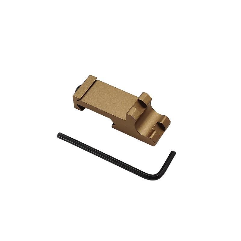 45 Degree Inclined Rail Flashlight Dd/Pro/Kac Machine Sight Side Rail Adapter 20Mm Aluminum Alloy