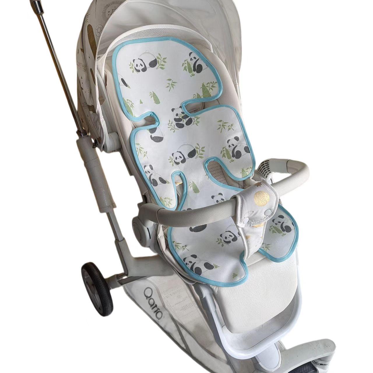 Universal Cooling Ice Silk Baby Stroller Mat - Breathable & Summer Ready 73x33