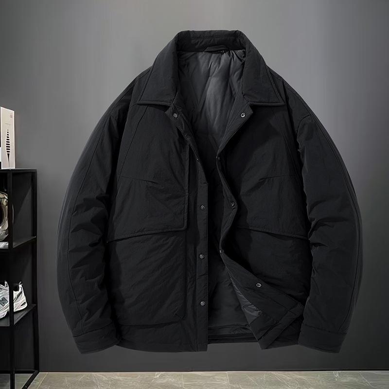 

Men s Trendy Hooded Down Jacket - Winter Fashion 4XL чорний