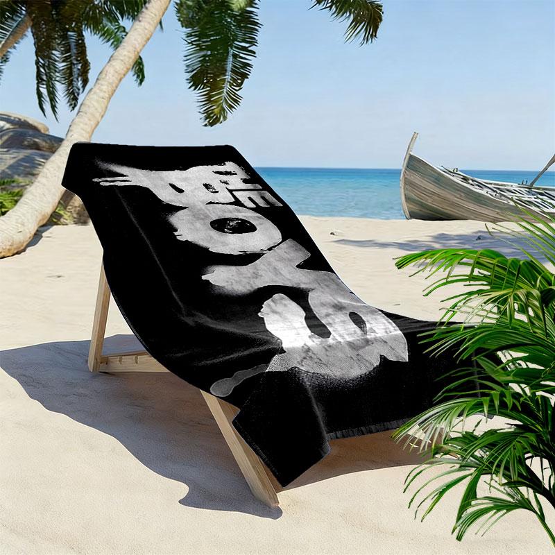 Bendy and the Ink Machine Print Beach Towel, Large Soft Quick Dry Towel for Beach Camping Swimming
