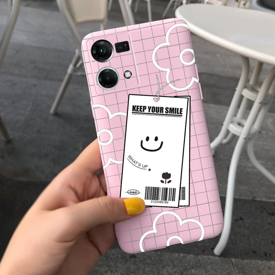 Für Oppo Reno7 4G Hülle CPH2363 Oppo F21 Pro 2022 Schöne Kunst Bemalte Abdeckung Weiche TPU Handyhülle Für Oppo Reno 7 F21 Pro Rückseite