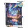 Creative Diamond Painting Kit for Adults DIY Aurora Rhinestone Picture Canvas for Leisure Craft Wall Art and Gift Making Fun Set