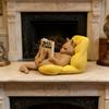 3D Printed Cat Statue Lazy Cat Pose Tabletop Statue Cute Reading Cat Figurine  Desk Decor
