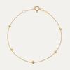 High End 18K Gold Plated Waterproof Trendy Zircon Teardrop Pear Copper Patchwork Pendant Bracelet Gift  Jewelry