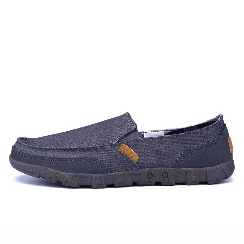 One-pedal Driving Shoes Spring Fashion Men's Canvas Shoes Large Size Lazy Shoes Old Beijing Cloth Shoes