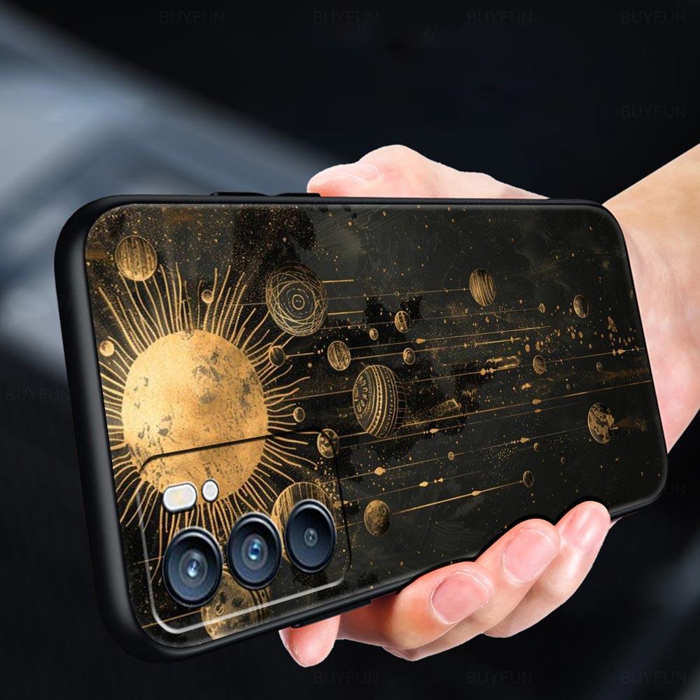 Fashion Starry Sky Stars Phone Case For Oppo Reno 13 12 11 10 7 F Find X5 X6 A98 A80 A79 A78 A57 A54 A31 A17 Pro Soft TPU Cover