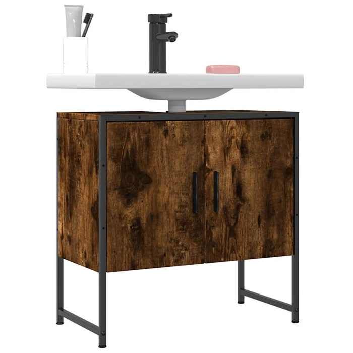 VidaXL Armoire Lavabo de Salle de Bain, Placard sous Vasque avec Porte, Meuble de Rangement, Organisateur de Toilette 842458