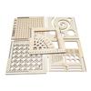 A84X-2 All-in-1 Holz-Garnschale Multifunktionales Strickwerkzeug, Mehrere Holz-Garnschalen, Garnaufbewahrungs-Organizer Zubehör