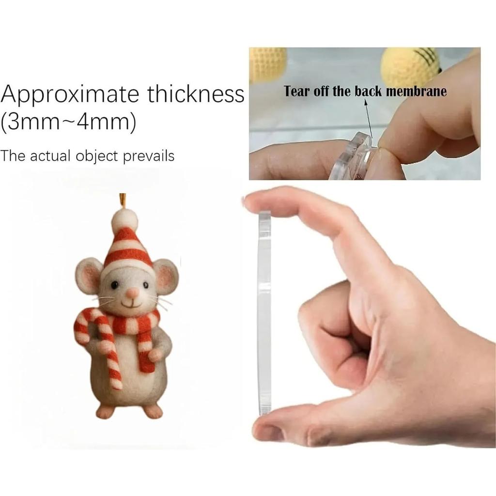 Mouse Advent Calendar 2025, 24-Day Christmas Countdown With 2d Acrylic Mice Ornaments, Holiday Décor For Families & Collectors