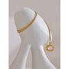Yhpup Fashion Natural Shell Round Chic Pendant Necklace Waterproof Stainless Steel Golden High Quality Jewelry Accessories