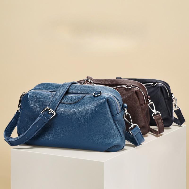 Die erste Schicht aus Rindsleder, kleine quadratische Tasche, weiches Leder, schräge Umhängetasche, alle lässigen Umhängetaschen