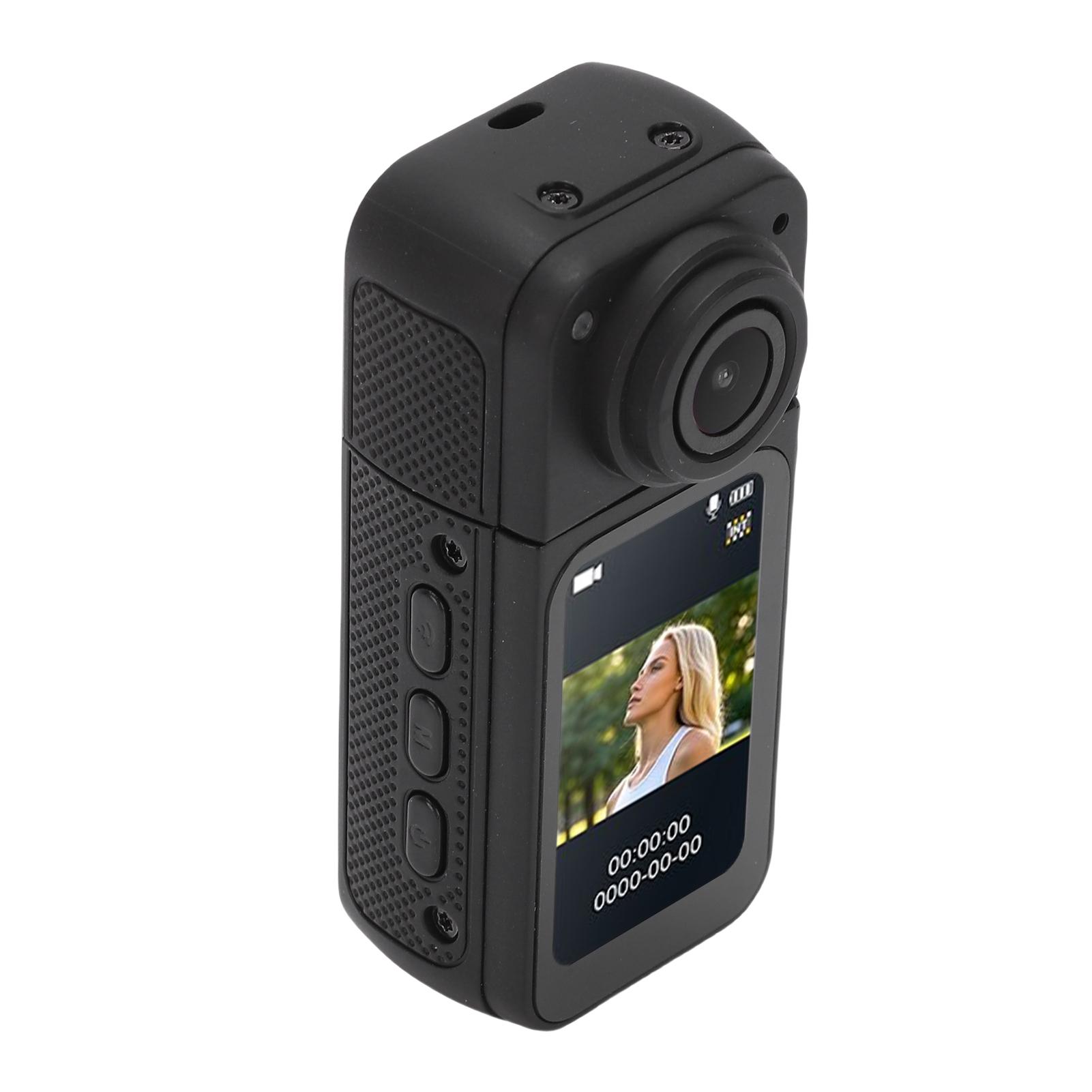 

Wearable Camera 2.7K 12MP 170 Degree Angle 1.47 Inch Color Screen Magnetic Body Worn Cam for Work Travel Walking