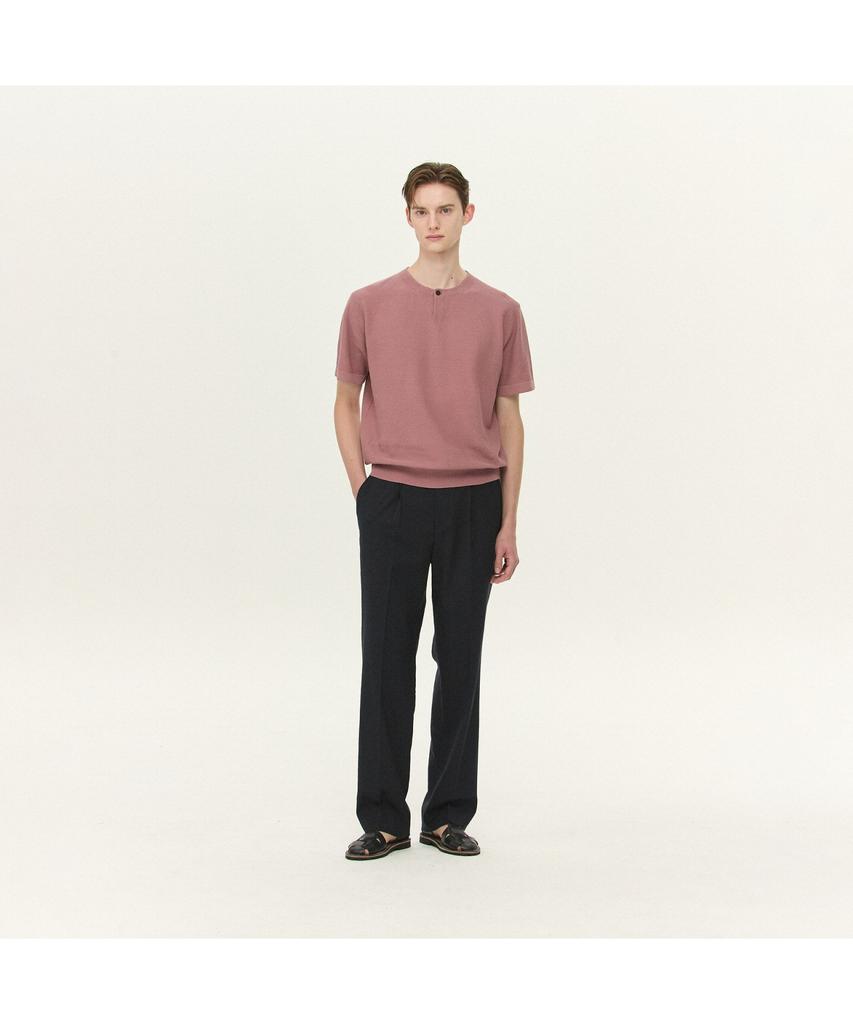 Kaembeulijimembeoseu [Movere] Short Sleeve Crew Neck Sweater - Pink Mcwam26711Pix