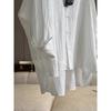 White cotton and linen sunscreen shirt women's summer loose casual top lazy style thin jacket linen slightly transparent shirt