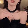 Soft Plush Necklace Warm Fashion Accessory Suitable for Youthful Women Seeking Comfort and Style in Cold Weather