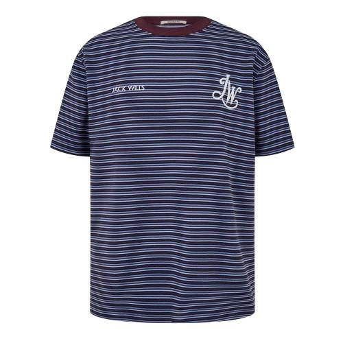 Jack Wills Mens Striped Ottoman T-Shirt