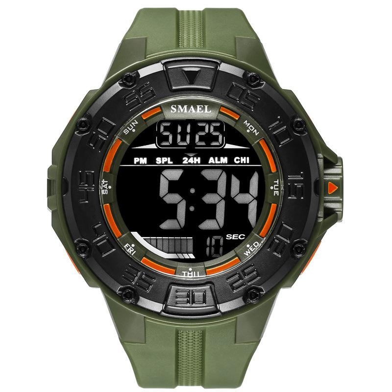 SMAEL Outdoor Multi-functional Sports Electronic Watch Glow-in-the-dark Waterproof Large Dial Watch