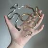 Tooxika Fashion Personality Irregular Twisted Snake Open Collar Unique Temperament Spring Necklace For Women